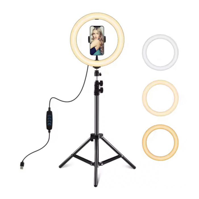 Aro De Luz 10 Pulgadas Con Tripode 2Mts (0269) - Imagen 1