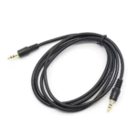 Cable Auxiliar 3.5mm 1.5Mts Negro (0395)