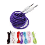 Cable Auxiliar 3.5mm Nylon P-Goma 1Mt (0390)