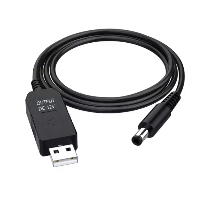 Cable Corriente Usb A Plug 5.5Mm Dc 5V A 12V (0486) - Imagen 1