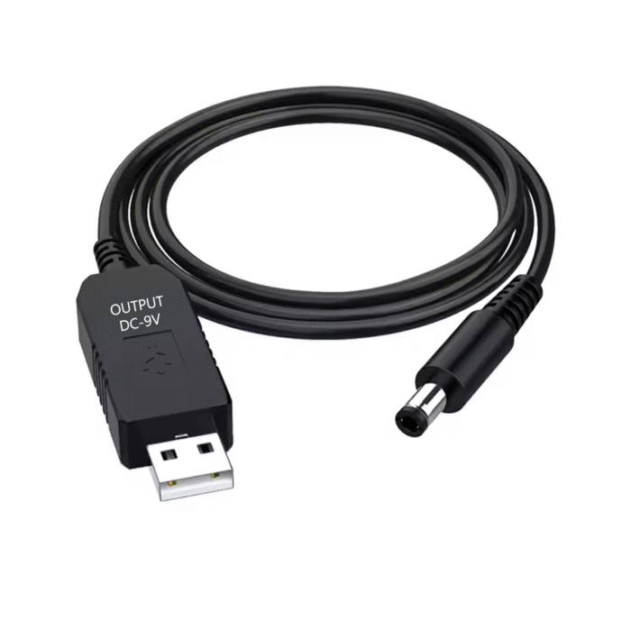 Cable Corriente Usb A Plug 5.5Mm Dc 5V A 9V (0485) - Imagen 1