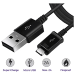 Cable Micro USB 2A 1Mt (0335)