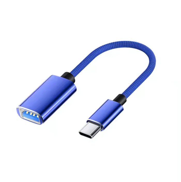 Cable Otg Tipo C A Usb Nylon (0380) - Imagen 1
