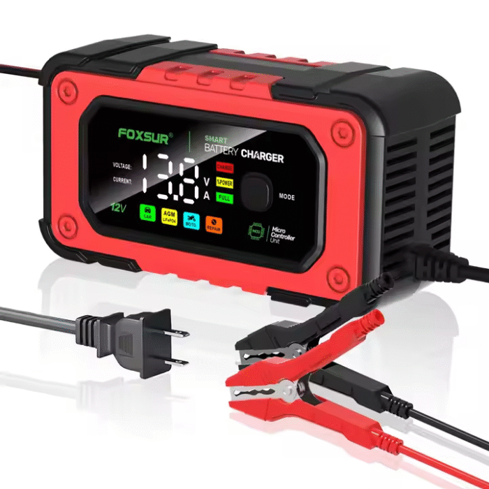 Cargador De Bateria De Carro Moto 12V 7A (0723) - Imagen 1