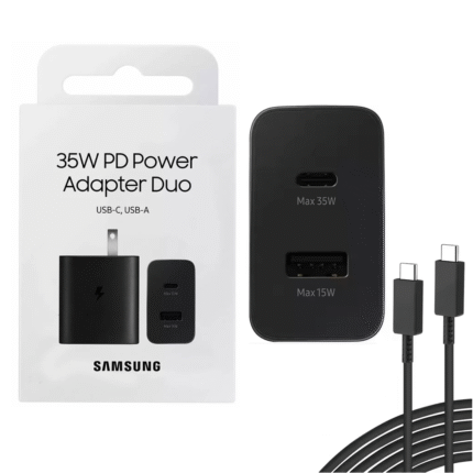 Cargador Samsung 35W Cable Tipo C A Tipo C (0865)