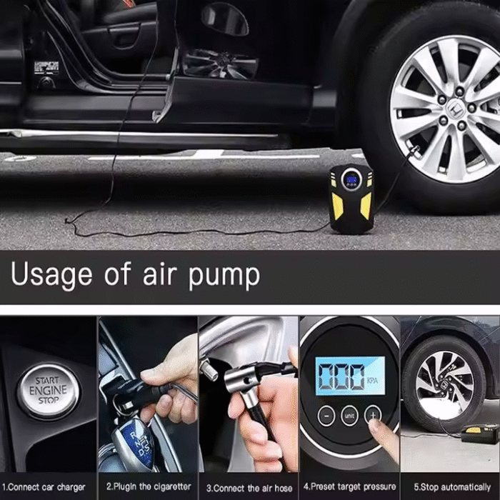 Compresor De Aire 12V 250Psi Digital (0664) - Imagen 4