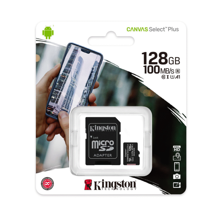 Micro Sd Kingston 128Gb Clase 10 (0003) - Imagen 1