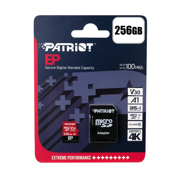 Micro Sd Patriot 256Gb Ep 4K V30 A1 (0908) - Imagen 1