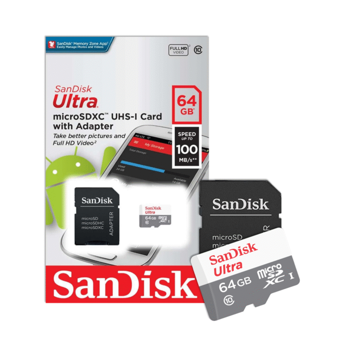 Micro Sd Sandisk 64Gb Clase 10 (0006) - Imagen 1