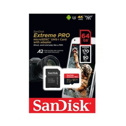 Micro Sd Sandisk 64Gb Extreme Pro 4K V30 A2 (0010)