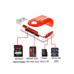 Multilector De Memorias Usb Tapa Giratoria (0559)