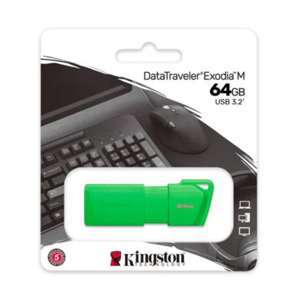 Pendrive Kingston 64Gb 3.2 Exodia M Verde Neon (0911)