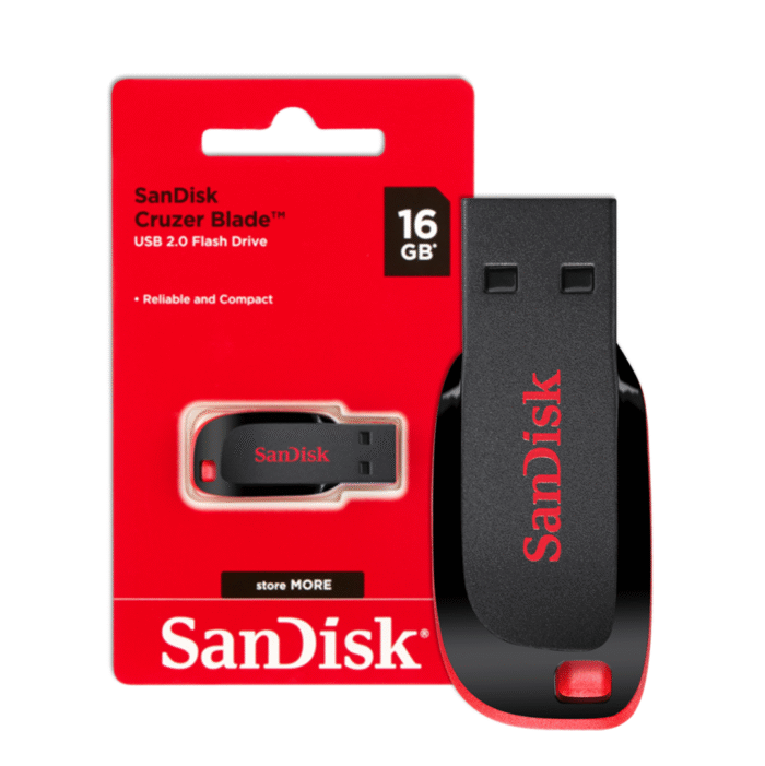 Pendrive Sandisk 16Gb 2.0 Cruzer Blade (0031) - Imagen 1