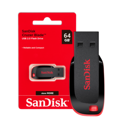 Pendrive Sandisk 64Gb 2.0 Cruzer Blade (0033)