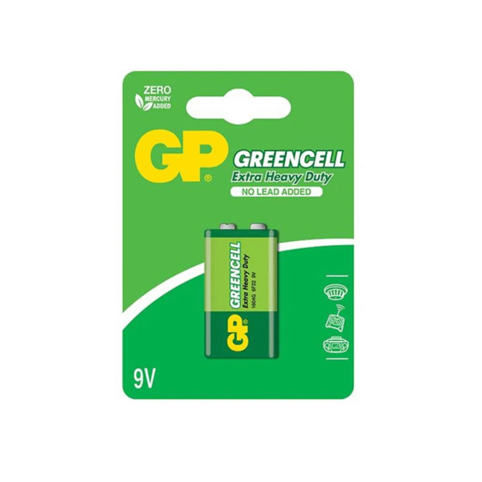 Pila 9V GP Greencell (0593) - Imagen 1