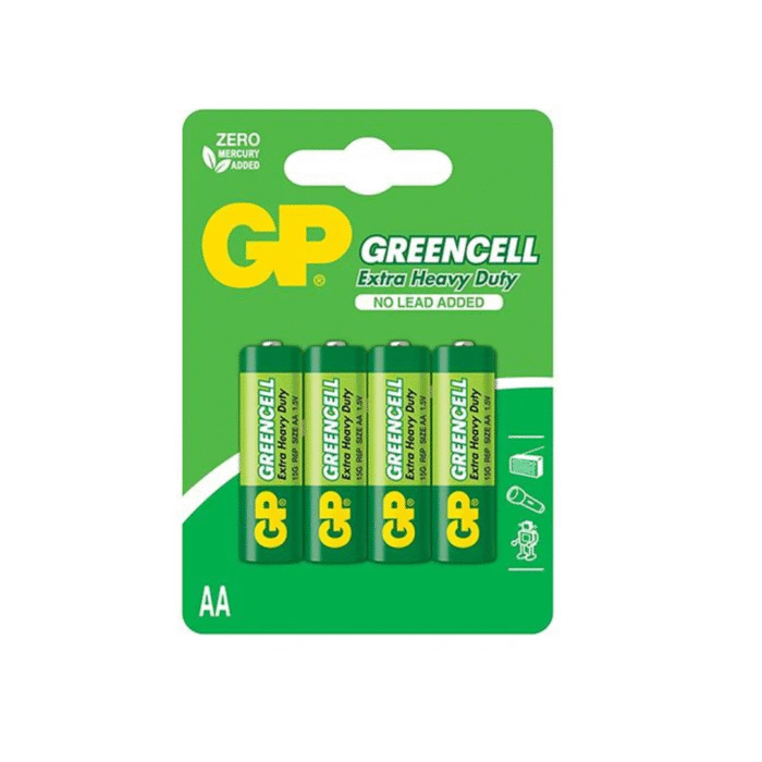 Pila AA GP Greencell Pack 4 (0592) - Imagen 1