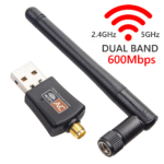 Receptor Wifi Usb 600Mbps Ac600 Con Antena (0138)