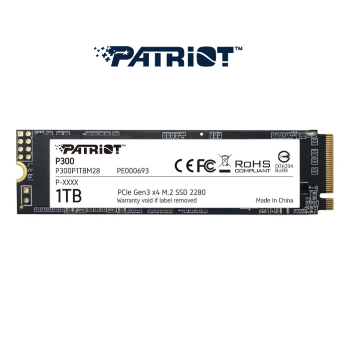 SSD M.2 1TB Patriot P300 Pcie Gen 3X4 (0893) - Imagen 1