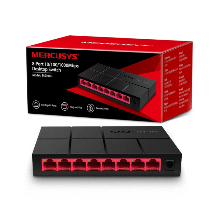 Switch 8 Puertos Mercusys Ms108G Gigabit (0123) - Imagen 1