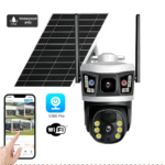 Camara Wifi 1080P Doble Camara V66 Panel Solar (1034)