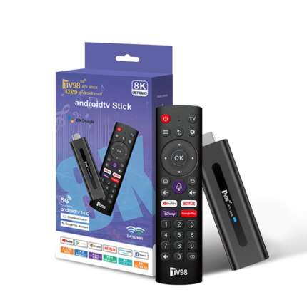 Tv Box Stick Androidtv 14 2Gb-16Gb Tv98Pro 8K Ultra Hd (0922)