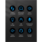 Audifonos Pc Con Mic. Hp Dhe-8001U Gaming Usb (1046) - Imagen 6