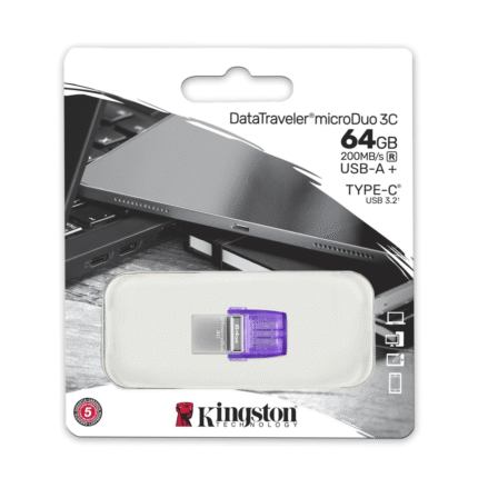 Pendrive Kingston 64Gb Microduo 3C Tipo-C y Usb )1056)