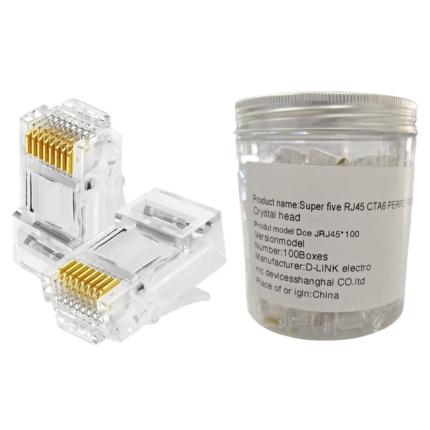 Conector De Red Rj45 Cat6 Pack 100 Piezas (1085)