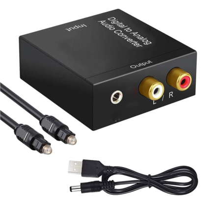 Convertidor De Audio Optico Digital A Analogico Rca (0761)