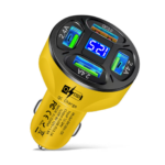 Cargador De Carro Qualcomm 4 Usb Pantalla 7A (1090)