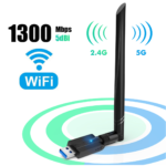 Receptor Wifi Usb Ac1300 Dual Band Con Antena (1091)