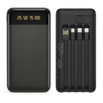 Power Bank 10.000 Mah Con 4 Cables Linterna (1116)