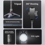 Tripode Estabilizador Telefono Camara Gimbal L19S (1094) - Imagen 8